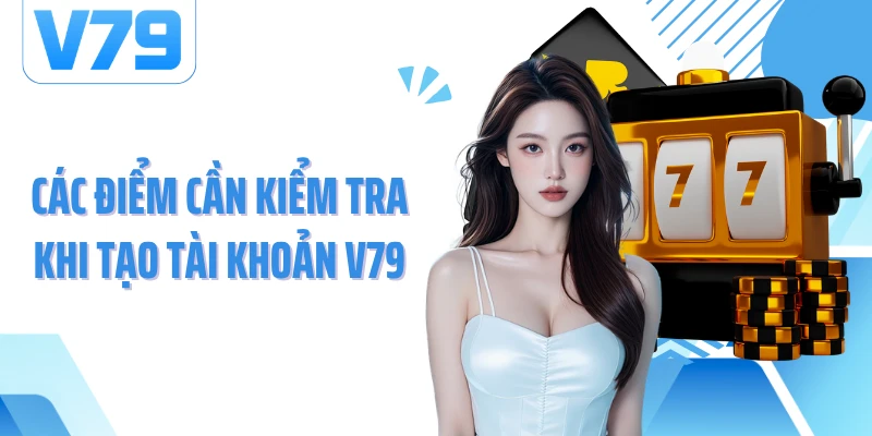 Các điểm cần kiểm tra khi tạo tài khoản V79