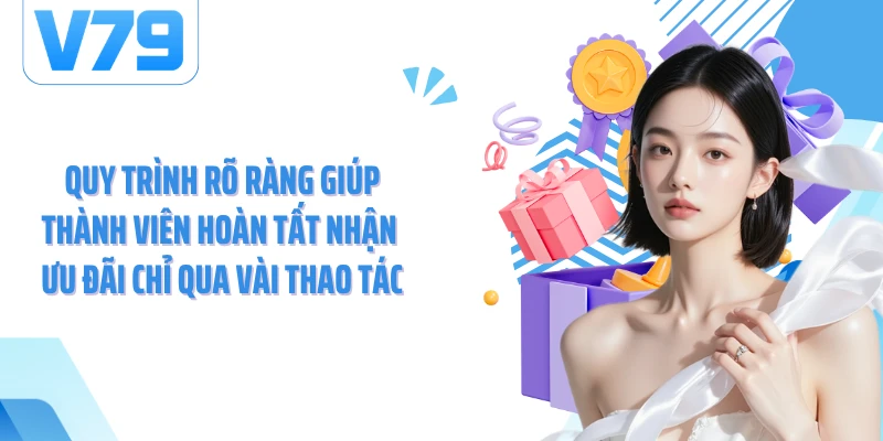 Quy trình rõ ràng giúp thành viên hoàn tất nhận ưu đãi chỉ qua vài thao tác